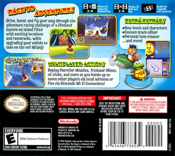 Diddy Kong Racing DS (USA) box cover back